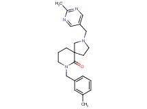 7-(3-methylbenzyl)-2-[(2-methyl-5-pyrimidinyl)methyl]-2,7-diazaspiro[4.5]decan-6-one