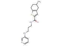 5-methyl-N-[3-(3-pyridinylamino)propyl]-4,5,6,7-tetrahydro-1-benzothiophene-2-carboxamide