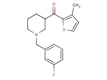 [1-(3-fluorobenzyl)-3-piperidinyl](3-methyl-2-thienyl)methanone