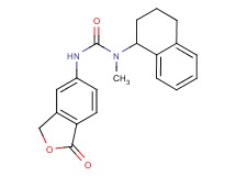 N-methyl-N'-(1-oxo-1,3-dihydro-2-benzofuran-5-yl)-N-(1,2,3,4-tetrahydronaphthalen-1-yl)urea