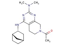 7-acetyl-N~4~-[(1S*,2R*,4R*)-bicyclo[2.2.1]hept-2-yl]-N~2~,N~2~-dimethyl-5,6,7,8-tetrahydropyrido[3,4-d]pyrimidine-2,4-diamine