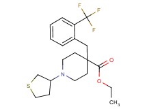 ethyl 1-(tetrahydro-3-thienyl)-4-[2-(trifluoromethyl)benzyl]-4-piperidinecarboxylate
