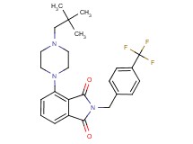 4-[4-(2,2-dimethylpropyl)-1-piperazinyl]-2-[4-(trifluoromethyl)benzyl]-1H-isoindole-1,3(2H)-dione