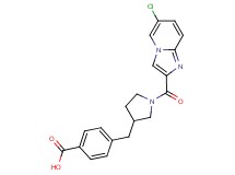 4-({1-[(6-chloroimidazo[1,2-a]pyridin-2-yl)carbonyl]pyrrolidin-3-yl}methyl)benzoic acid