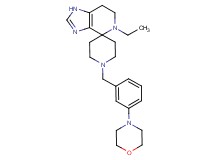 5-ethyl-1'-(3-morpholin-4-ylbenzyl)-1,5,6,7-tetrahydrospiro[imidazo[4,5-c]pyridine-4,4'-piperidine]