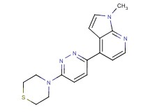1-methyl-4-(6-thiomorpholin-4-ylpyridazin-3-yl)-1H-pyrrolo[2,3-b]pyridine