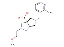 (3aS*,6aS*)-2-(2-methoxyethyl)-5-[(2-methylpyridin-3-yl)methyl]hexahydropyrrolo[3,4-c]pyrrole-3a(1H)-carboxylic acid
