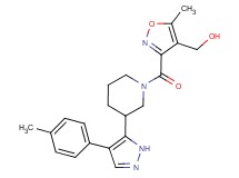 [5-methyl-3-({3-[4-(4-methylphenyl)-1H-pyrazol-5-yl]piperidin-1-yl}carbonyl)isoxazol-4-yl]methanol