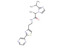 2-(2-isopropyl-1H-imidazol-1-yl)-N-{2-[2-(2-pyrazinyl)-1,3-thiazol-4-yl]ethyl}propanamide