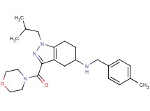 1-isobutyl-N-(4-methylbenzyl)-3-(4-morpholinylcarbonyl)-4,5,6,7-tetrahydro-1H-indazol-5-amine
