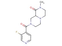8-(3-fluoroisonicotinoyl)-2-methylhexahydro-2H-pyrazino[1,2-a]pyrazin-1(6H)-one