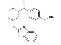 [1-(1,3-benzothiazol-2-ylmethyl)-3-piperidinyl][4-(methylthio)phenyl]methanone