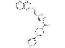 6-[(3-{[4-(4-pyridinyl)-1-piperazinyl]carbonyl}-5-isoxazolyl)methoxy]quinoline