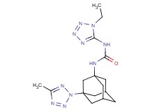 N-(1-ethyl-1H-tetrazol-5-yl)-N'-[3-(5-methyl-2H-tetrazol-2-yl)-1-adamantyl]urea