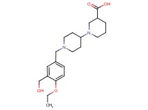 1'-[4-ethoxy-3-(hydroxymethyl)benzyl]-1,4'-bipiperidine-3-carboxylic acid
