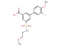 3'-fluoro-4'-methoxy-5-{[(2-methoxyethyl)amino]sulfonyl}biphenyl-3-carboxylic acid