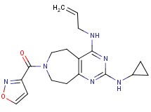N~4~-allyl-N~2~-cyclopropyl-7-(isoxazol-3-ylcarbonyl)-6,7,8,9-tetrahydro-5H-pyrimido[4,5-d]azepine-2,4-diamine