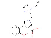 (3aR*,9bR*)-2-[(1-ethyl-1H-imidazol-2-yl)methyl]-1,2,3,9b-tetrahydrochromeno[3,4-c]pyrrole-3a(4H)-carboxylic acid