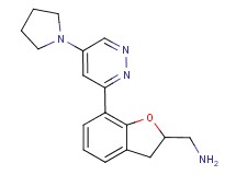 1-[7-(5-pyrrolidin-1-ylpyridazin-3-yl)-2,3-dihydro-1-benzofuran-2-yl]methanamine