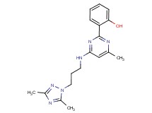 2-(4-{[3-(3,5-dimethyl-1H-1,2,4-triazol-1-yl)propyl]amino}-6-methylpyrimidin-2-yl)phenol
