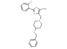 4-(benzyloxy)-1-{[2-(2-chlorophenyl)-5-methyl-1,3-oxazol-4-yl]methyl}piperidine