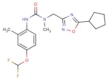 N-[(5-cyclopentyl-1,2,4-oxadiazol-3-yl)methyl]-N'-[4-(difluoromethoxy)-2-methylphenyl]-N-methylurea