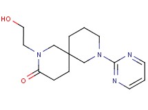 2-(2-hydroxyethyl)-8-(2-pyrimidinyl)-2,8-diazaspiro[5.5]undecan-3-one