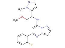 5-(2-fluorophenyl)-N-[2-methoxy-1-(1-methyl-1H-pyrazol-5-yl)ethyl]pyrazolo[1,5-a]pyrimidin-7-amine