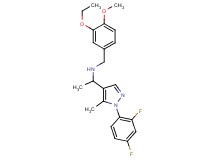 1-[1-(2,4-difluorophenyl)-5-methyl-1H-pyrazol-4-yl]-N-(3-ethoxy-4-methoxybenzyl)ethanamine