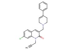 7-chloro-3-[(4-phenyl-3,6-dihydro-1(2H)-pyridinyl)methyl]-1-(2-propyn-1-yl)-2(1H)-quinolinone
