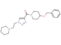 4-(benzyloxy)-1-({1-[2-(1-piperidinyl)ethyl]-1H-1,2,3-triazol-4-yl}carbonyl)piperidine