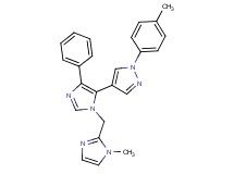 4-{1-[(1-methyl-1H-imidazol-2-yl)methyl]-4-phenyl-1H-imidazol-5-yl}-1-(4-methylphenyl)-1H-pyrazole