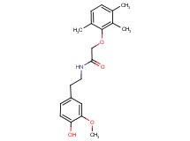 N-[2-(4-hydroxy-3-methoxyphenyl)ethyl]-2-(2,3,6-trimethylphenoxy)acetamide