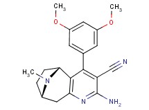 (5R*,8S*)-2-amino-4-(3,5-dimethoxyphenyl)-10-methyl-6,7,8,9-tetrahydro-5H-5,8-epiminocyclohepta[b]pyridine-3-carbonitrile