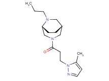 (1R*,5R*)-3-[3-(5-methyl-1H-pyrazol-1-yl)propanoyl]-6-propyl-3,6-diazabicyclo[3.2.2]nonane