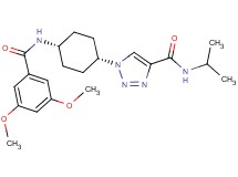 1-{cis-4-[(3,5-dimethoxybenzoyl)amino]cyclohexyl}-N-isopropyl-1H-1,2,3-triazole-4-carboxamide