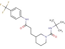 N-(tert-butyl)-3-(3-oxo-3-{[4-(trifluoromethyl)phenyl]amino}propyl)piperidine-1-carboxamide