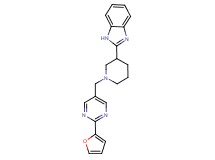 2-(1-{[2-(2-furyl)-5-pyrimidinyl]methyl}-3-piperidinyl)-1H-benzimidazole