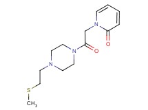 1-(2-{4-[2-(methylthio)ethyl]piperazin-1-yl}-2-oxoethyl)pyridin-2(1H)-one