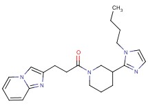 2-{3-[3-(1-butyl-1H-imidazol-2-yl)piperidin-1-yl]-3-oxopropyl}imidazo[1,2-a]pyridine