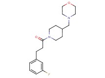 4-({1-[3-(3-fluorophenyl)propanoyl]-4-piperidinyl}methyl)morpholine