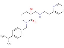 3-hydroxy-1-(4-isopropylbenzyl)-3-{[(2-pyridin-2-ylethyl)amino]methyl}piperidin-2-one