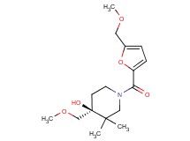 (4S*)-4-(methoxymethyl)-1-[5-(methoxymethyl)-2-furoyl]-3,3-dimethylpiperidin-4-ol