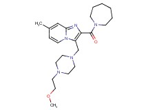 2-(1-azepanylcarbonyl)-3-{[4-(2-methoxyethyl)-1-piperazinyl]methyl}-7-methylimidazo[1,2-a]pyridine