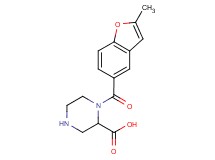 1-[(2-methyl-1-benzofuran-5-yl)carbonyl]-2-piperazinecarboxylic acid