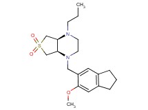(4aS*,7aR*)-1-[(6-methoxy-2,3-dihydro-1H-inden-5-yl)methyl]-4-propyloctahydrothieno[3,4-b]pyrazine 6,6-dioxide