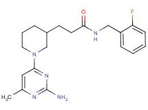 3-[1-(2-amino-6-methyl-4-pyrimidinyl)-3-piperidinyl]-N-(2-fluorobenzyl)propanamide