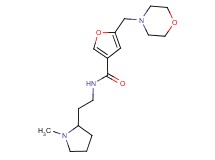 N-[2-(1-methylpyrrolidin-2-yl)ethyl]-5-(morpholin-4-ylmethyl)-3-furamide