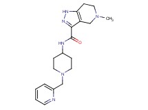 5-methyl-N-[1-(pyridin-2-ylmethyl)piperidin-4-yl]-4,5,6,7-tetrahydro-1H-pyrazolo[4,3-c]pyridine-3-carboxamide