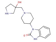 1-{1-[(3-hydroxy-3-pyrrolidinyl)methyl]-4-piperidinyl}-1,3-dihydro-2H-benzimidazol-2-one dihydrochloride